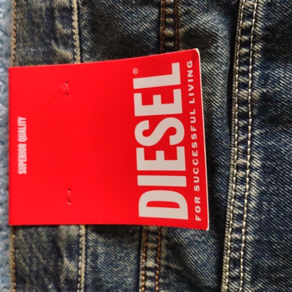NWT Diesel Size 38 Slim Fit Mid Waist Straight Leg Button Fly 1995 Jeans 09C04 - Picture 3 of 16